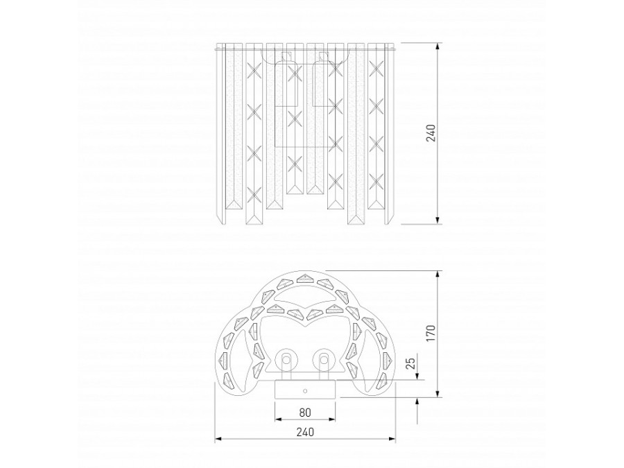 Накладной светильник Eurosvet Radiance 101011