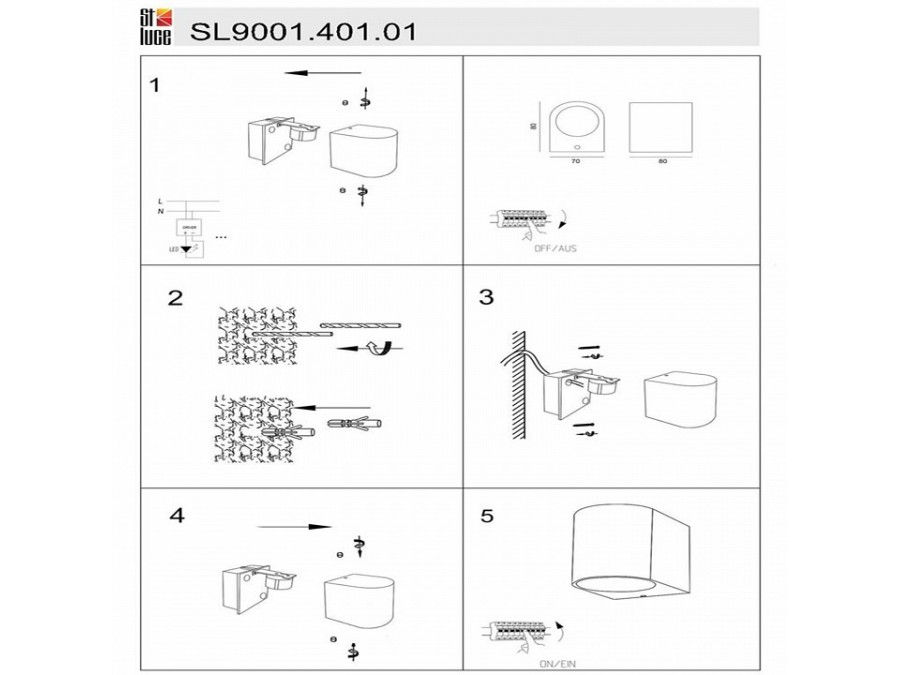 Накладной светильник ST-Luce Borgo SL9001.401.01