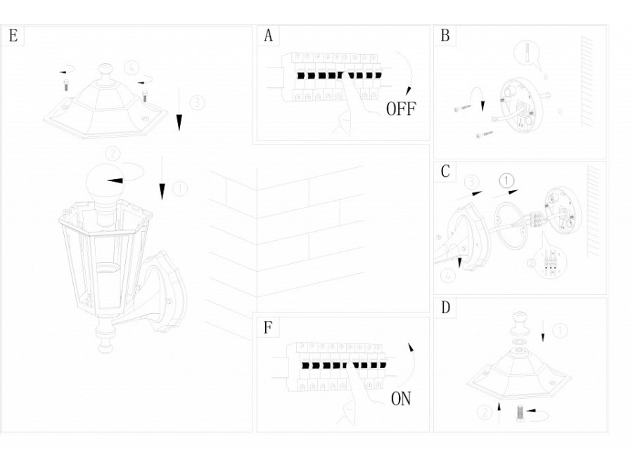 Светильник на штанге Eglo Laterna 4 22468