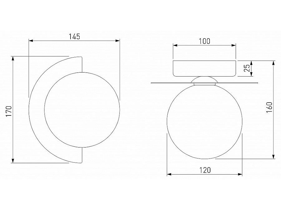 Накладной светильник Eurosvet Moity 70150/1 черный