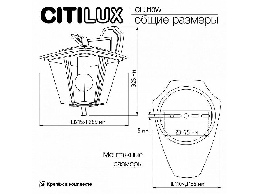 Светильник на штанге Citilux FORTS CLU10W