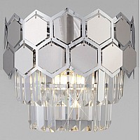 Накладной светильник Eurosvet Ariana 10124/2 хром/прозрачный хрусталь Strotskis (10113/2)