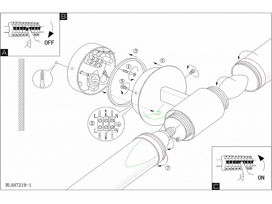 Светильник на штанге Eglo Palmera 87222
