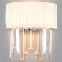 Накладной светильник Eurosvet Amantea 10122/2 хром/прозрачный хрусталь Strotskis (10106/2)