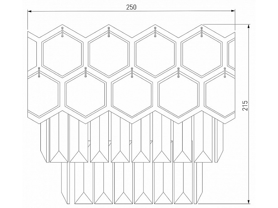 Накладной светильник Eurosvet Ariana 10124/2 золото/прозрачный хрусталь Strotskis (10113/2)