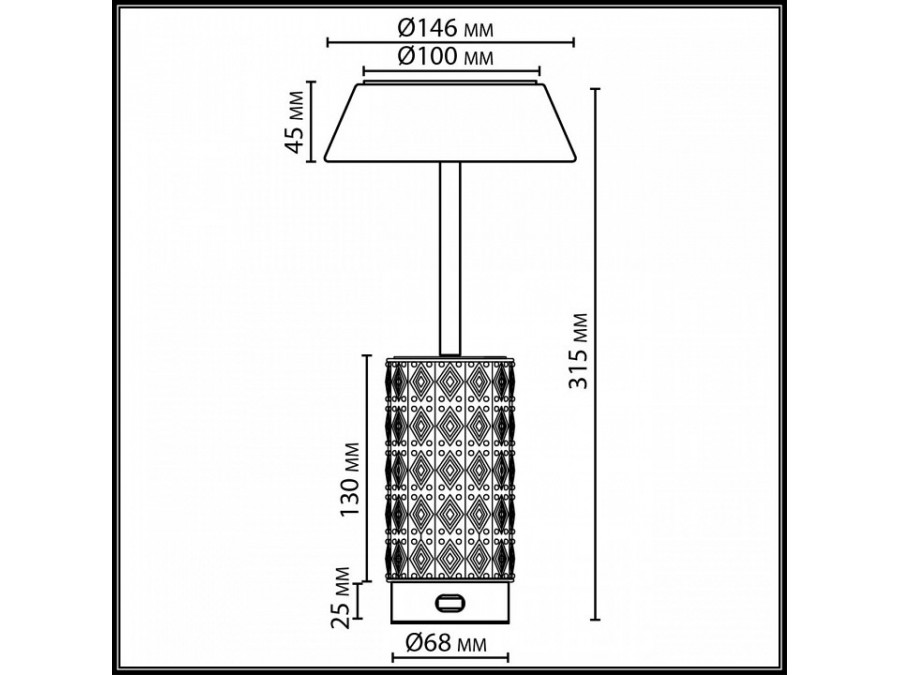 Настольная лампа декоративная Odeon Light Lulu 5454/8TLA