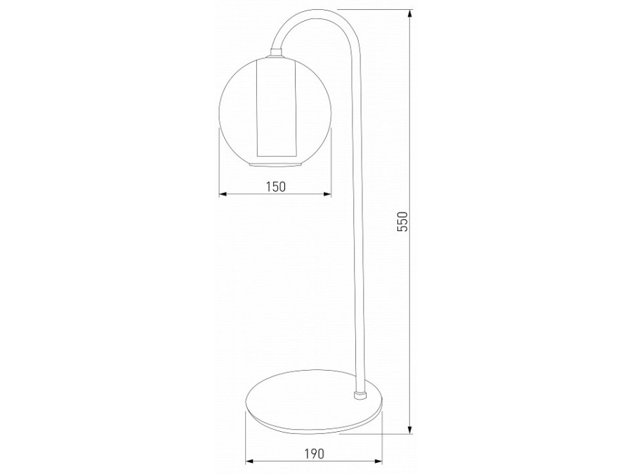 Настольная лампа декоративная Eurosvet Cobble 80508/1 дымчатый