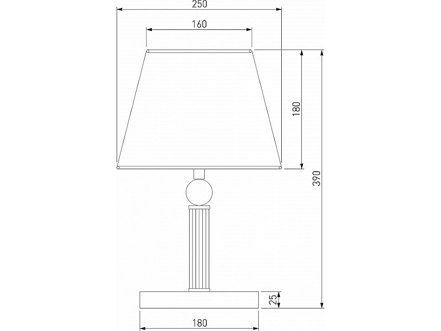 Настольная лампа декоративная Eurosvet Conso 01145/1 хром