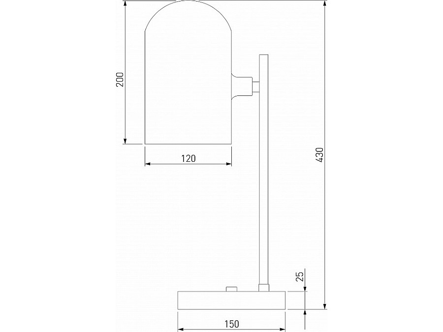 Настольная лампа декоративная Eurosvet Bambola 01164/1 латунь