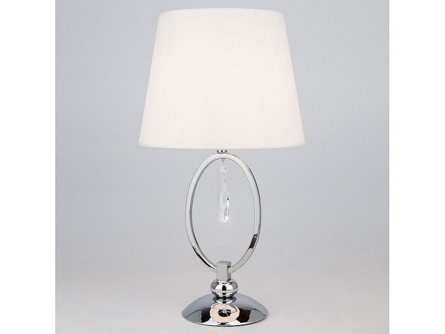 Настольная лампа декоративная Eurosvet Madera 01055/1 хром/прозрачный хрусталь Strotskis