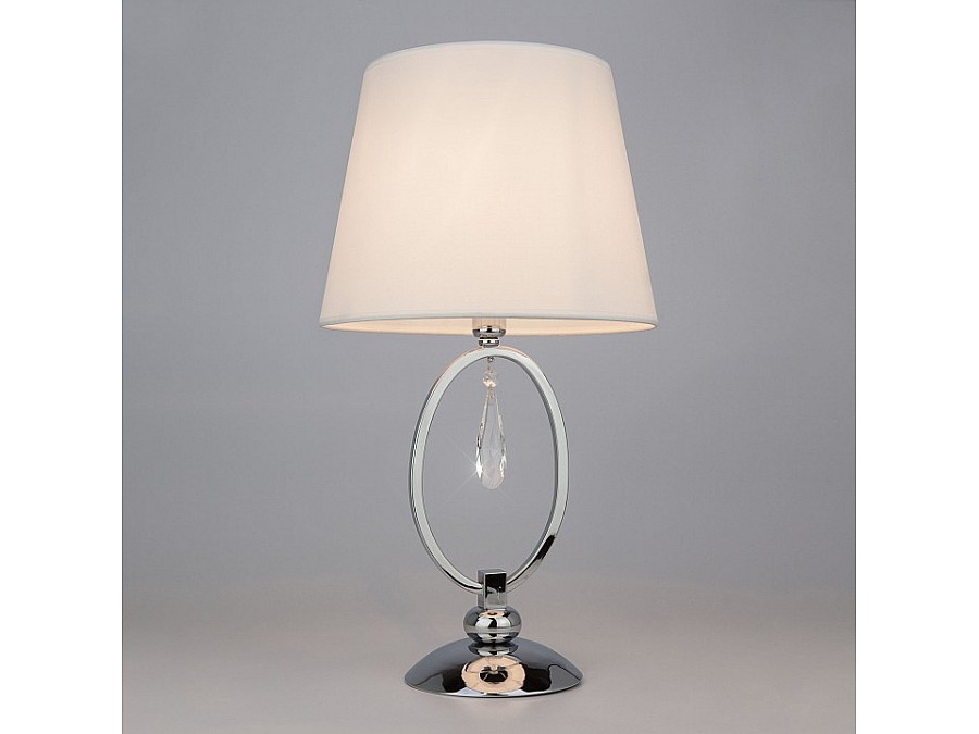 Настольная лампа декоративная Eurosvet Madera 01055/1 хром/прозрачный хрусталь Strotskis