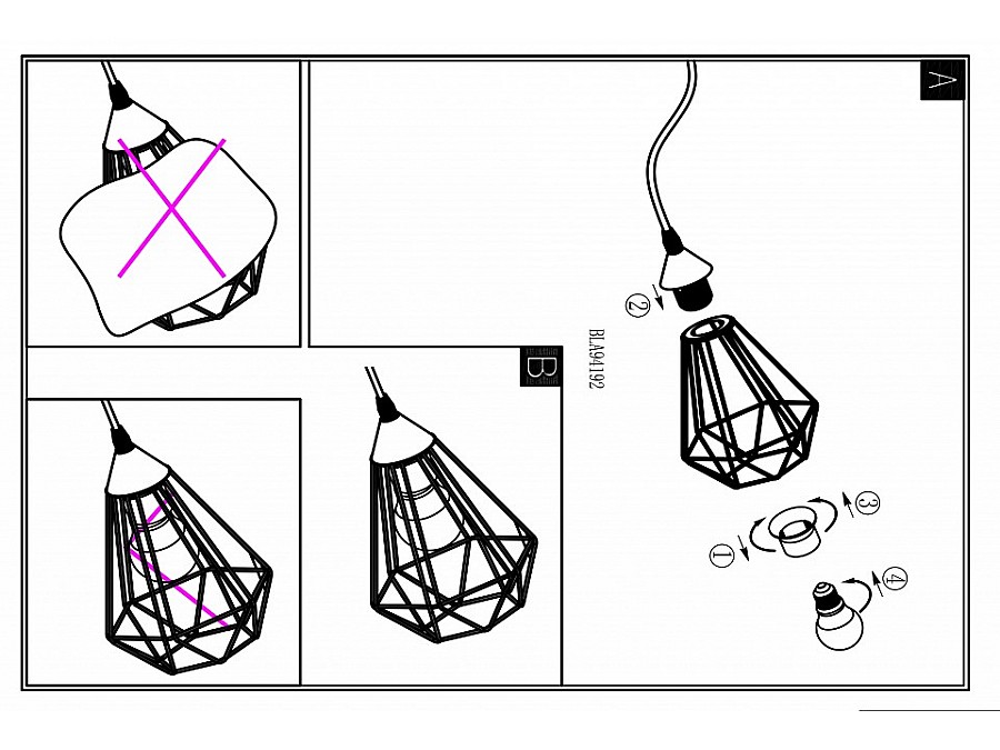 Настольная лампа декоративная Eglo Tarbes 94192