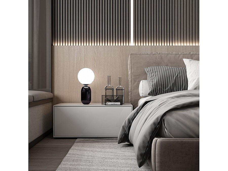 Настольная лампа декоративная Eurosvet Bubble 01197/1 черный жемчуг