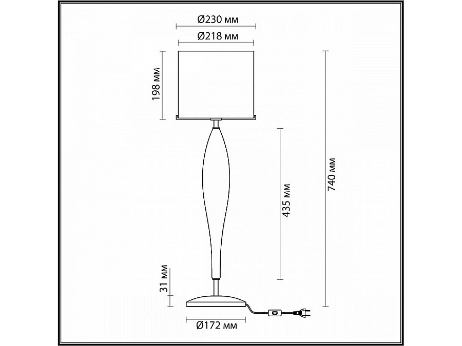 Настольная лампа декоративная Odeon Light Tower 4850/1T