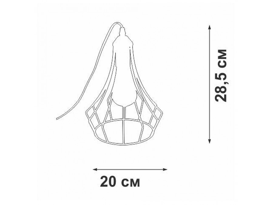 Настольная лампа декоративная Vitaluce V2566 V2566-1/1L