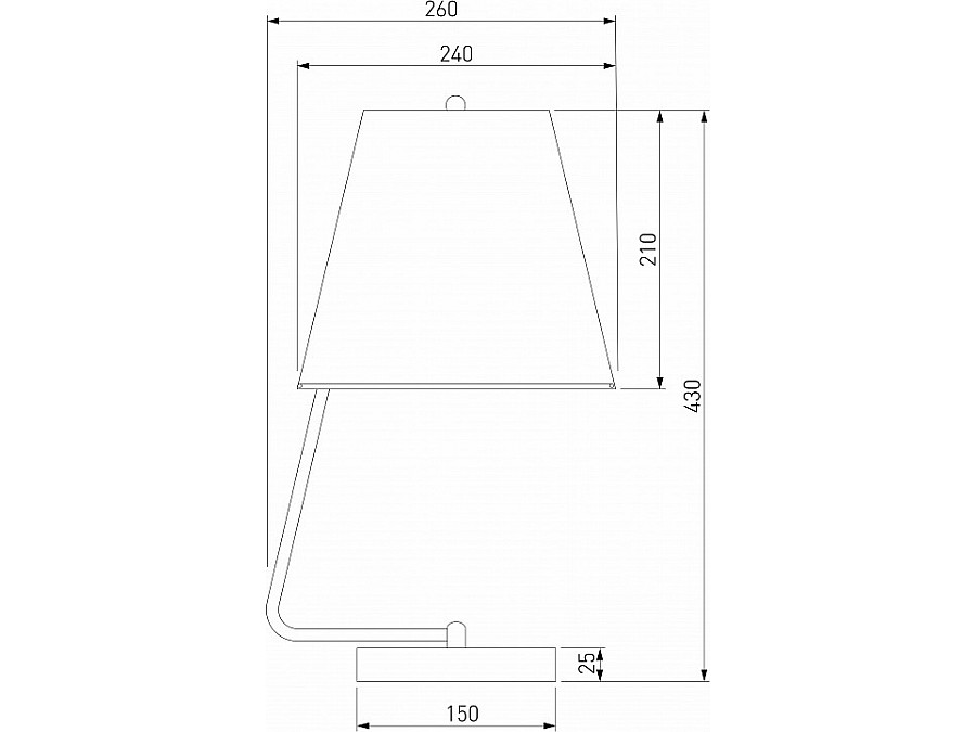 Настольная лампа декоративная Eurosvet Amaretto 01165/1 хром
