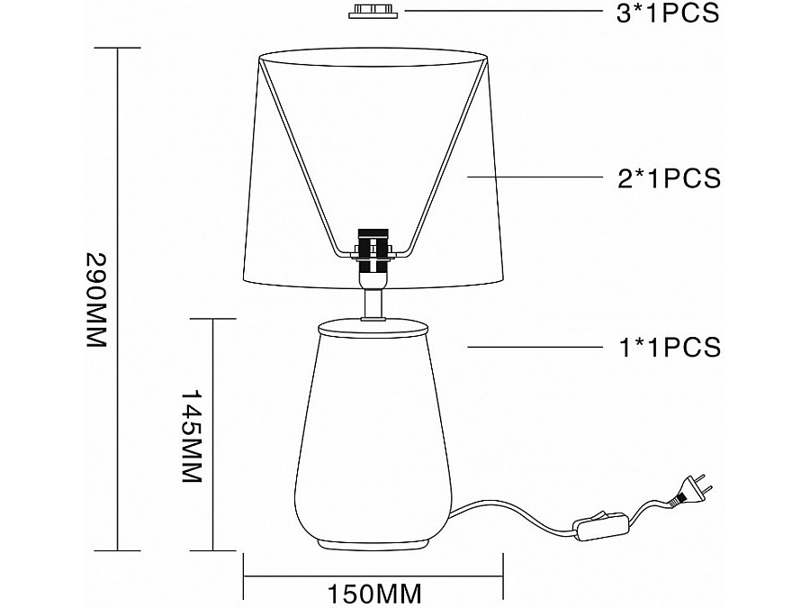 Настольная лампа декоративная Escada Juventus 10171/L Black