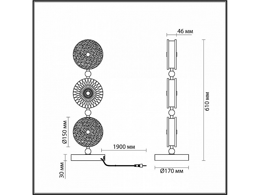 Настольная лампа декоративная Odeon Light Caramella 1 5416/13TL