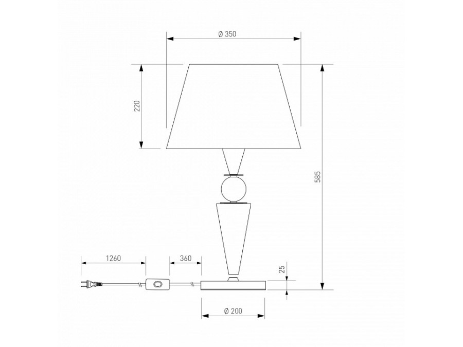Настольная лампа декоративная Eurosvet Teja 108014