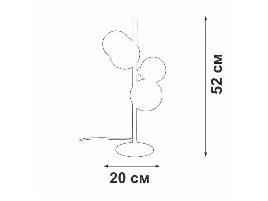 Настольная лампа декоративная Vitaluce V2569 V2569-1/4L