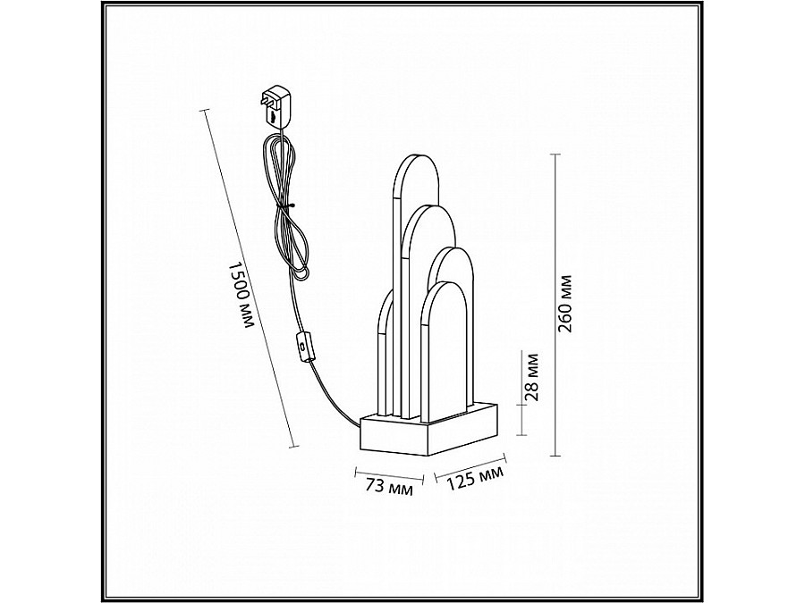 Настольная лампа декоративная Odeon Light Foros 5438/12TL