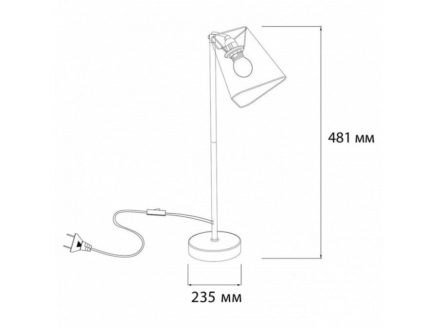 Настольная лампа декоративная Escada Hall 10185/L Black
