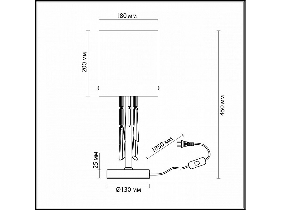 Настольная лампа декоративная Odeon Light Nicole 4886/1T