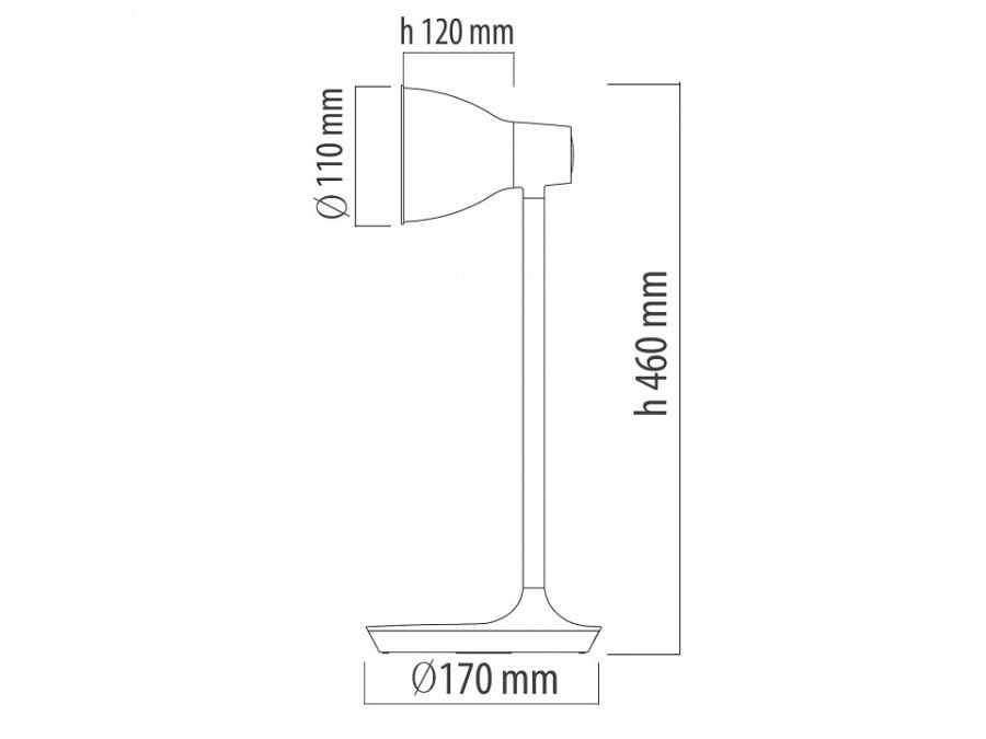 Настольная лампа офисная DeMarkt Ракурс 631036201