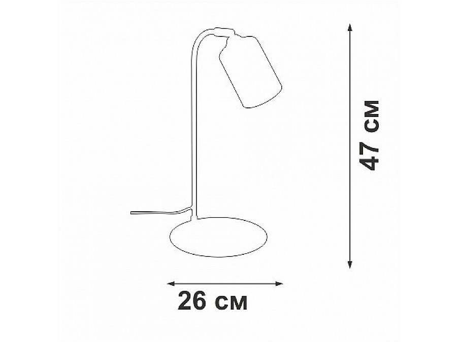 Настольная лампа офисная Vitaluce V2710 V2710-1/1L