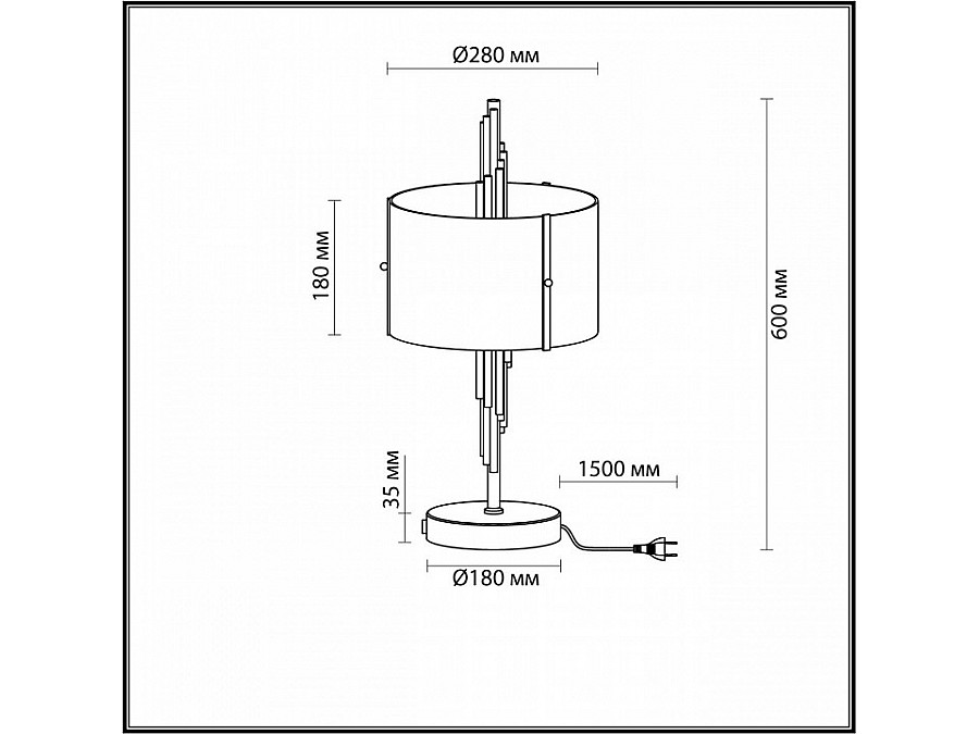 Настольная лампа декоративная Odeon Light Margaret 5415/2T