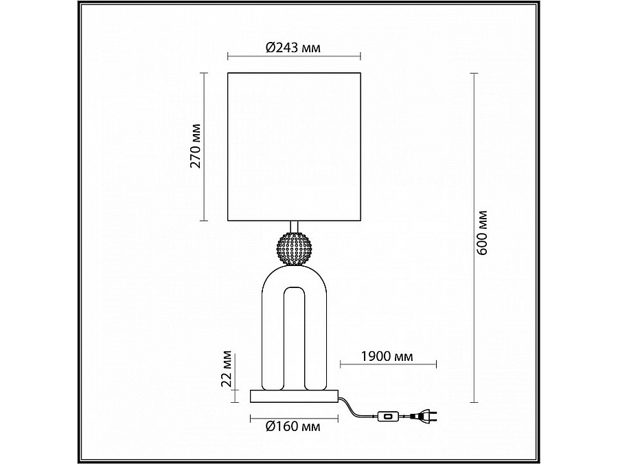 Настольная лампа декоративная Odeon Light Bagel 5410/1T