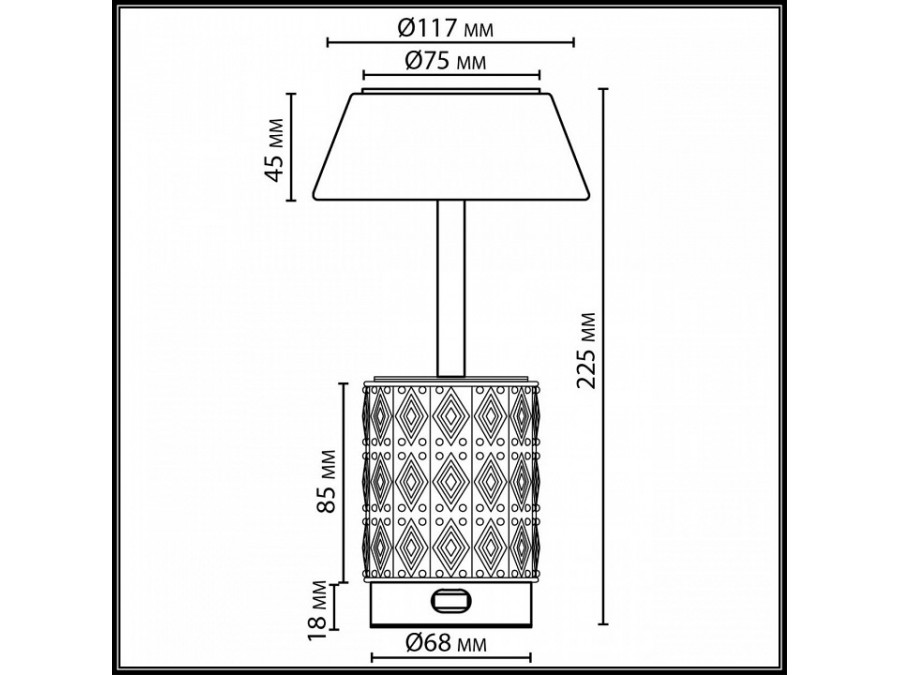 Настольная лампа декоративная Odeon Light Lulu 5454/6TL