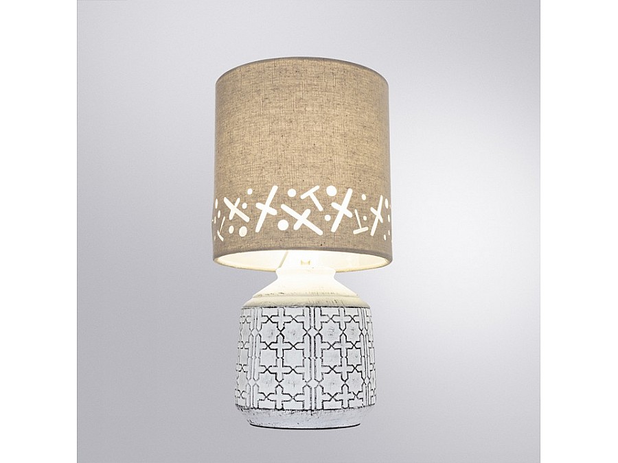 Настольная лампа декоративная Arte Lamp Bunda A4007LT-1WH