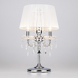 Настольная лампа декоративная Eurosvet Allata 2045/3T хром/белый настольная лампа