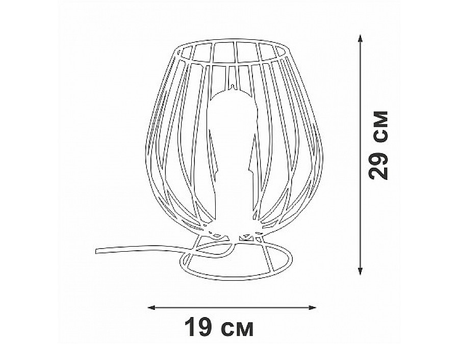 Настольная лампа декоративная Vitaluce V4296 V4296-0/1L