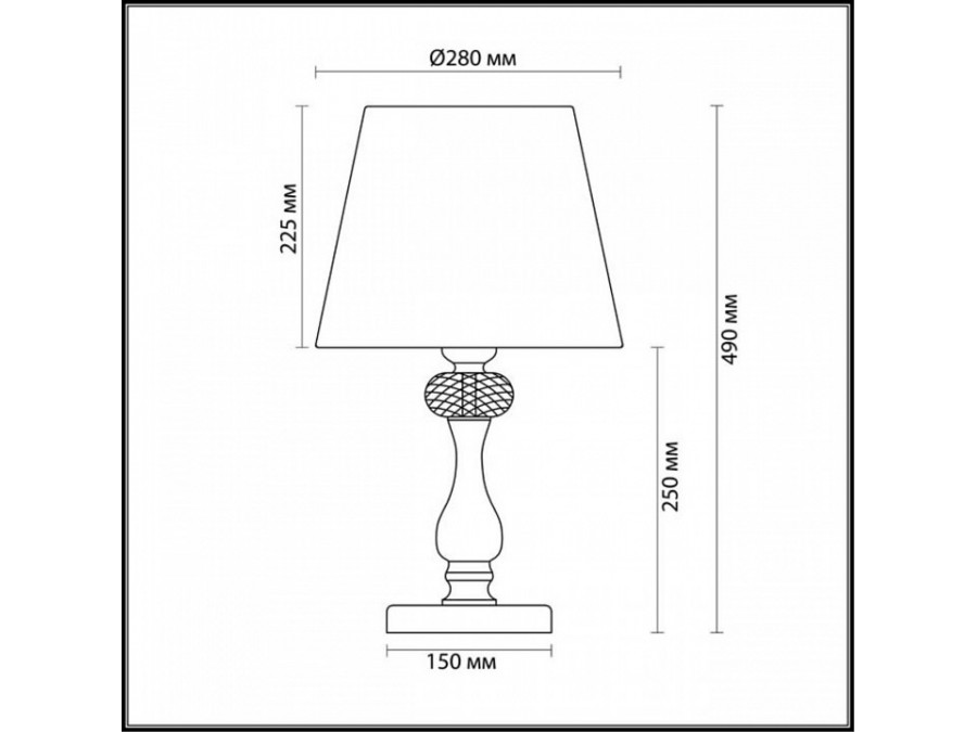 Настольная лампа декоративная Odeon Light Aurelia 3390/1T