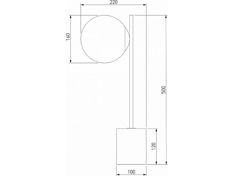 Настольная лампа декоративная Eurosvet Marbella 01157/1 черный