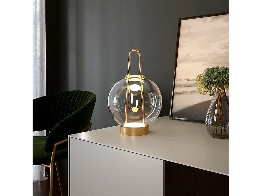 Настольная лампа декоративная Eurosvet Frasco 80507/1 латунь