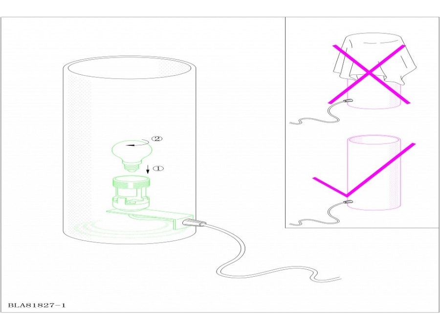 Настольная лампа декоративная Eglo Geo 81827