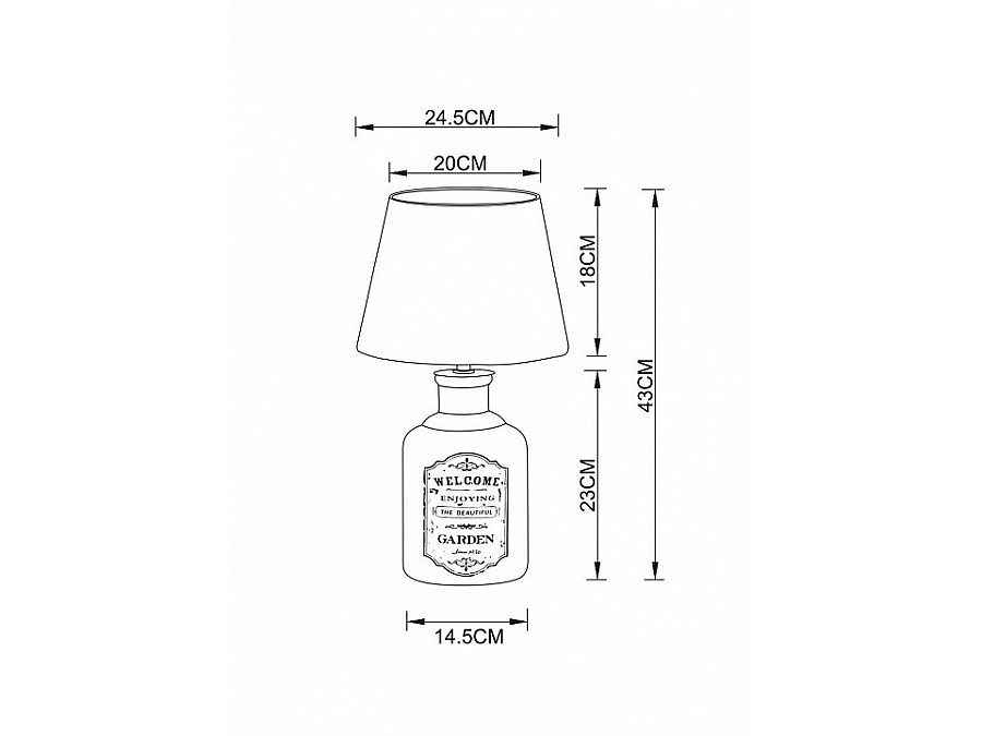 Настольная лампа декоративная Arte Lamp Isola A4272LT-1GY