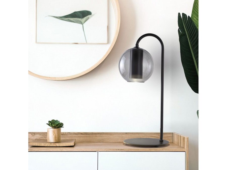 Настольная лампа декоративная Eurosvet Cobble 80508/1 дымчатый