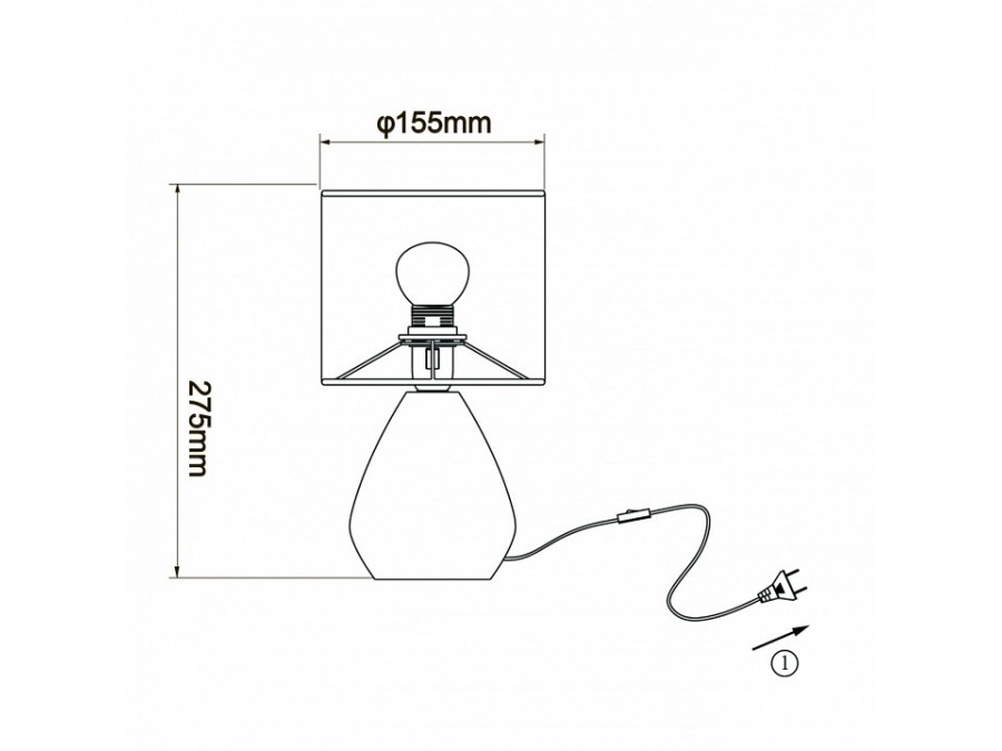Настольная лампа декоративная Escada  10168/L Grey