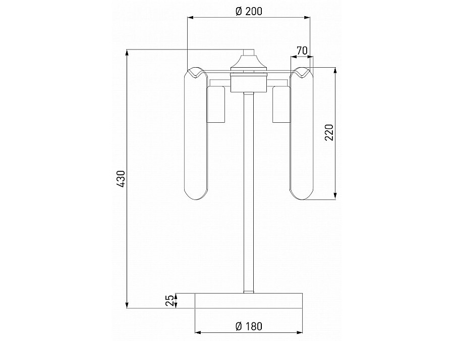Настольная лампа декоративная Eurosvet Claire 01170/3 золото