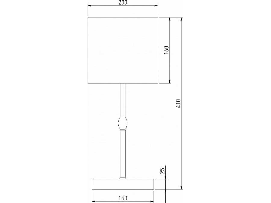 Настольная лампа декоративная Eurosvet Notturno 01162/1 черный