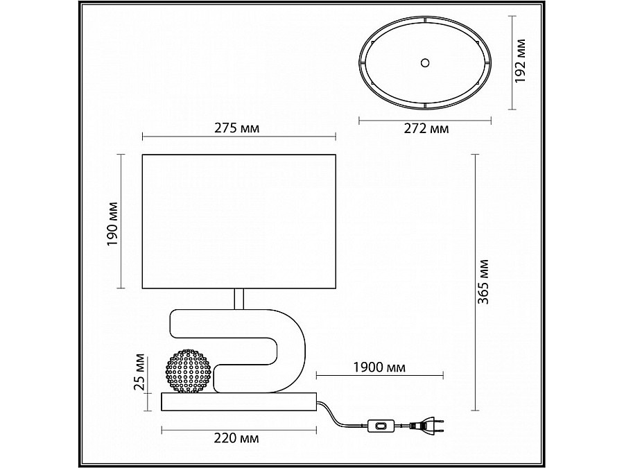 Настольная лампа декоративная Odeon Light Bagel 5410/1TA