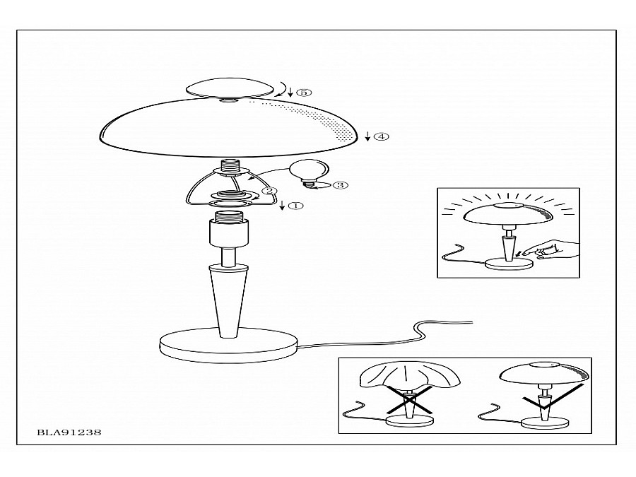 Настольная лампа декоративная Eglo Solo 91238