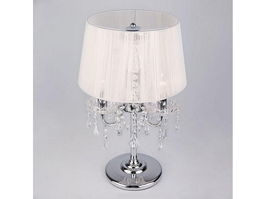 Настольная лампа декоративная Eurosvet Allata 2045/3T хром/белый настольная лампа