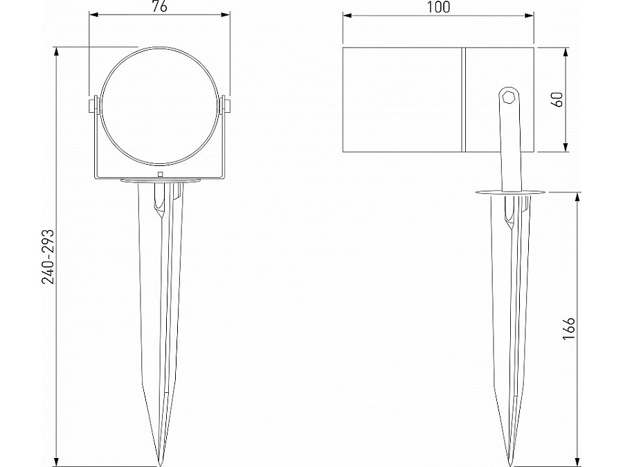Наземный низкий светильник Elektrostandard Landscape a064423