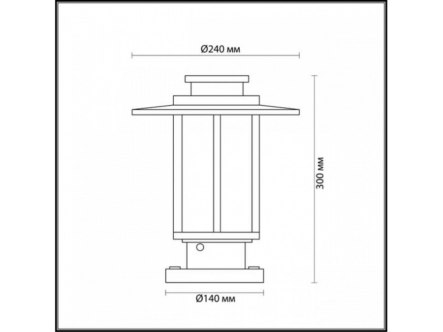 Наземный низкий светильник Odeon Light Mito 4047/1B
