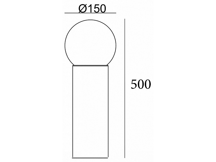 Наземный низкий светильник Escada 30001 30001G/01